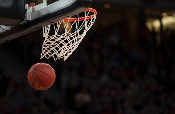 Basketball and basketball net