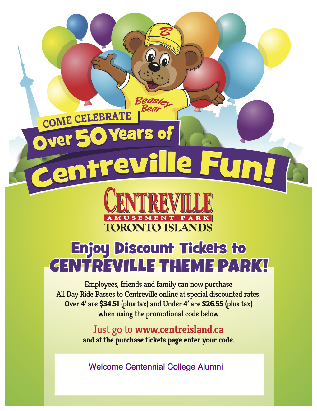 Discount tickets for Centreville 
